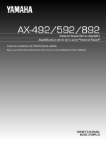Yamaha AX-492-Owners-Manual